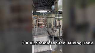 1000L Stainless Steel Steam Heated Mixing Tank