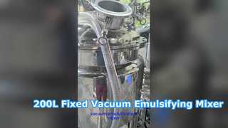 200L Fixed Vacuum Emulsifying Mixer
